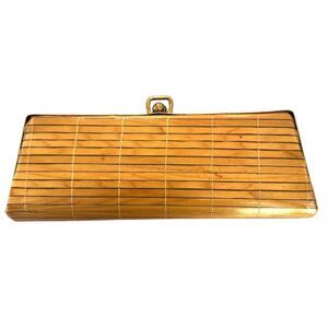 Vintage Rex Fifth Avenue Bamboo Slat Clutch